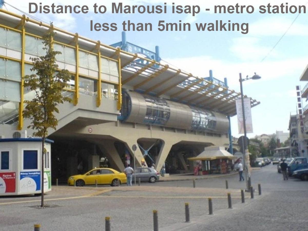 אתונה Modern 2 Bedroom Apartment Next To Metro - Marousi מראה חיצוני תמונה